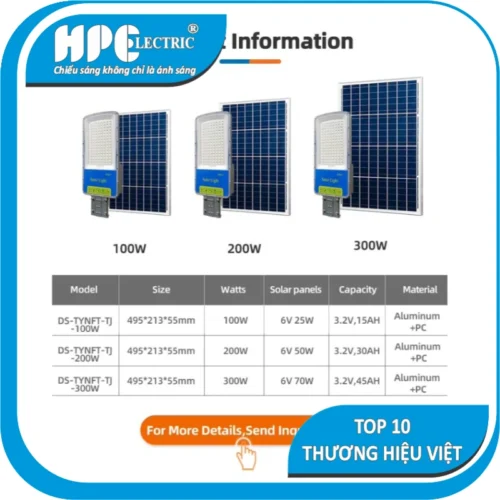 Đèn Đường NLMT Pin Rời H74B Den Duong NLMT Pin Roi H74B 10