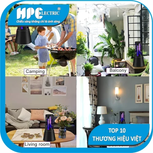 Đèn bắt muỗi H600D den bat muoi h600d 10