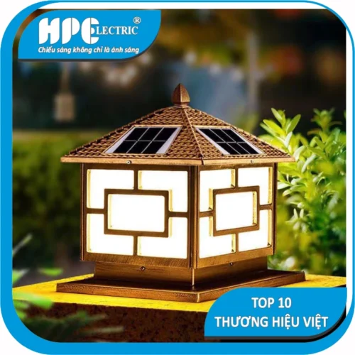 Đèn Trụ Cổng Năng Lượng Mặt Trời – 5W HT25.DT tru cong nang luong mat troi 5w ht30dt 3