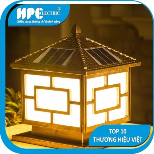 Đèn Trụ Cổng Năng Lượng Mặt Trời – 5W HT25.DT tru cong nang luong mat troi 5w ht30dt 4