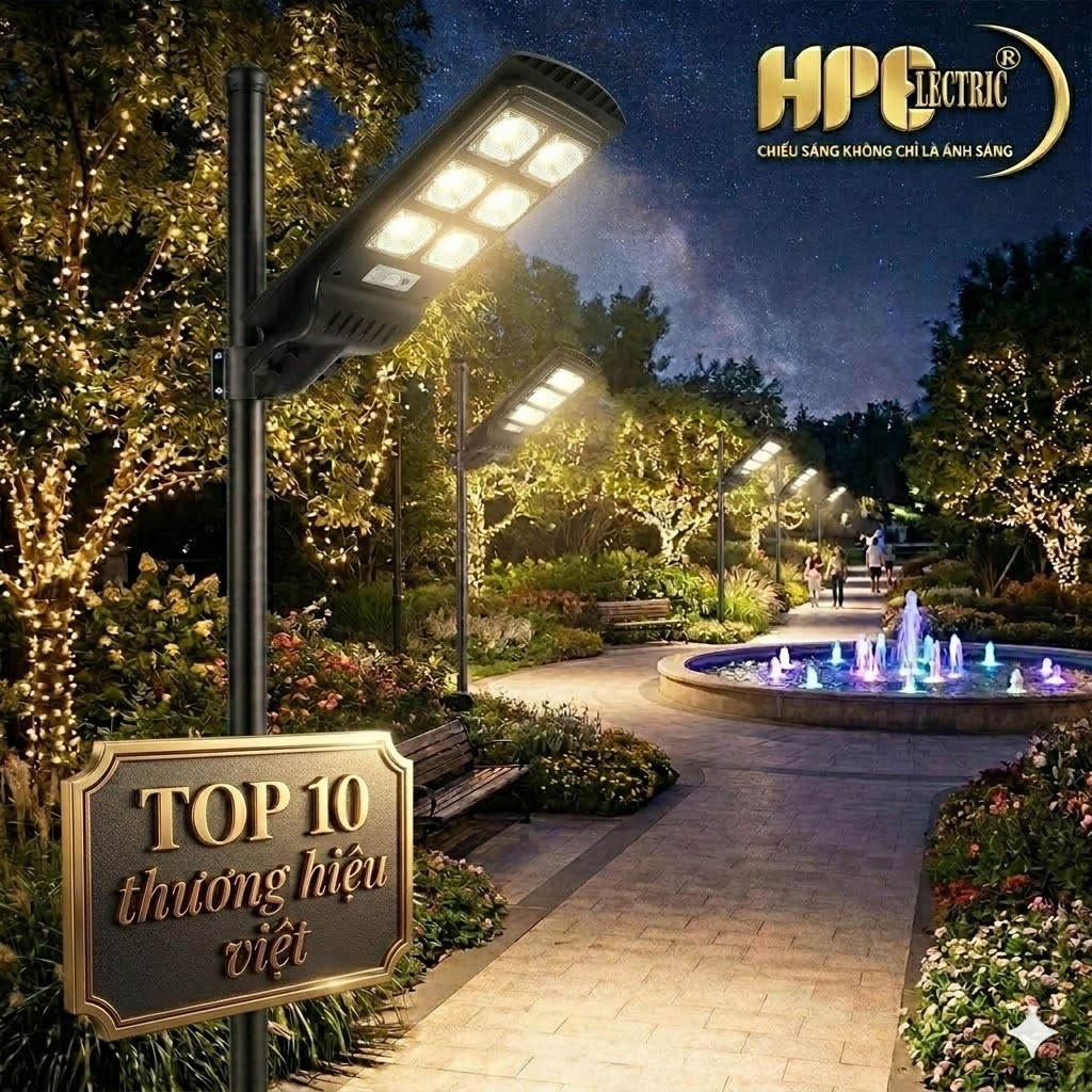 Đèn đường NLMT liền thể - H71 🌞 ĐÈN ĐƯỜNG NĂNG LƯỢNG MẶT TRỜI LIỀN THỂ 90W – HPELECTRIC 🌞 Chiếu sáng mạnh mẽ – Tiết kiệm điện – Hoạt động bền bỉ Đèn đường năng lượng mặt trời liền thể 90W HPELECTRIC là giải pháp chiếu sáng thông minh, hiện đại, giúp tiết kiệm điện năng tối đa mà vẫn đảm bảo độ sáng vượt trội. Thiết kế liền thể tích hợp tấm pin năng lượng mặt trời, pin lưu trữ và đèn LED trong cùng một bộ, dễ dàng lắp đặt, không cần đi dây điện phức tạp. ✅ CHỨC NĂNG NỔI BẬT Tự động sạc điện bằng ánh nắng mặt trời vào ban ngày. Tự động bật đèn khi trời tối và tắt khi trời sáng. Cảm biến ánh sáng thông minh giúp tiết kiệm năng lượng hiệu quả. Hoạt động độc lập không phụ thuộc điện lưới. ✅ CÔNG DỤNG Chiếu sáng đường nông thôn, đường nội bộ, hẻm, khu dân cư. Lắp đặt tại sân vườn, nhà xưởng, trang trại, bãi xe, kho bãi. Phù hợp cho khu vực khó kéo điện hoặc cần tiết kiệm chi phí điện hàng tháng. ✅ ƯU ĐIỂM VƯỢT TRỘI ⭐ Tiết kiệm 100% tiền điện nhờ sử dụng năng lượng mặt trời. ⭐ Ánh sáng mạnh, độ phủ rộng, đáp ứng nhu cầu chiếu sáng ngoài trời. ⭐ Thiết kế liền thể chắc chắn, chống nước – chống bụi, chịu nắng mưa tốt. ⭐ Dễ lắp đặt, không cần dây điện, giảm chi phí thi công. ⭐ Tuổi thọ LED cao, vận hành ổn định và bền bỉ theo thời gian. ⭐ Thân thiện môi trường, giảm tiêu thụ điện năng và khí thải. ✅ CHẤT LƯỢNG HPELECTRIC Đèn đường NLMT liền thể 90W HPELECTRIC được sản xuất theo tiêu chuẩn chất lượng cao, sử dụng chip LED hiệu suất tốt, pin lưu trữ bền bỉ và tấm pin hấp thụ năng lượng hiệu quả, mang đến khả năng chiếu sáng ổn định trong nhiều giờ liên tục. 🛡️ BẢO HÀNH CHÍNH HÃNG Bảo hành chính hãng lên đến 2 năm Hỗ trợ kỹ thuật tận tình Lỗi kỹ thuật đổi mới theo chính sách bảo hành 💡 HPELECTRIC – Giải pháp chiếu sáng tiết kiệm, bền bỉ và hiệu quả cho mọi công trình!
