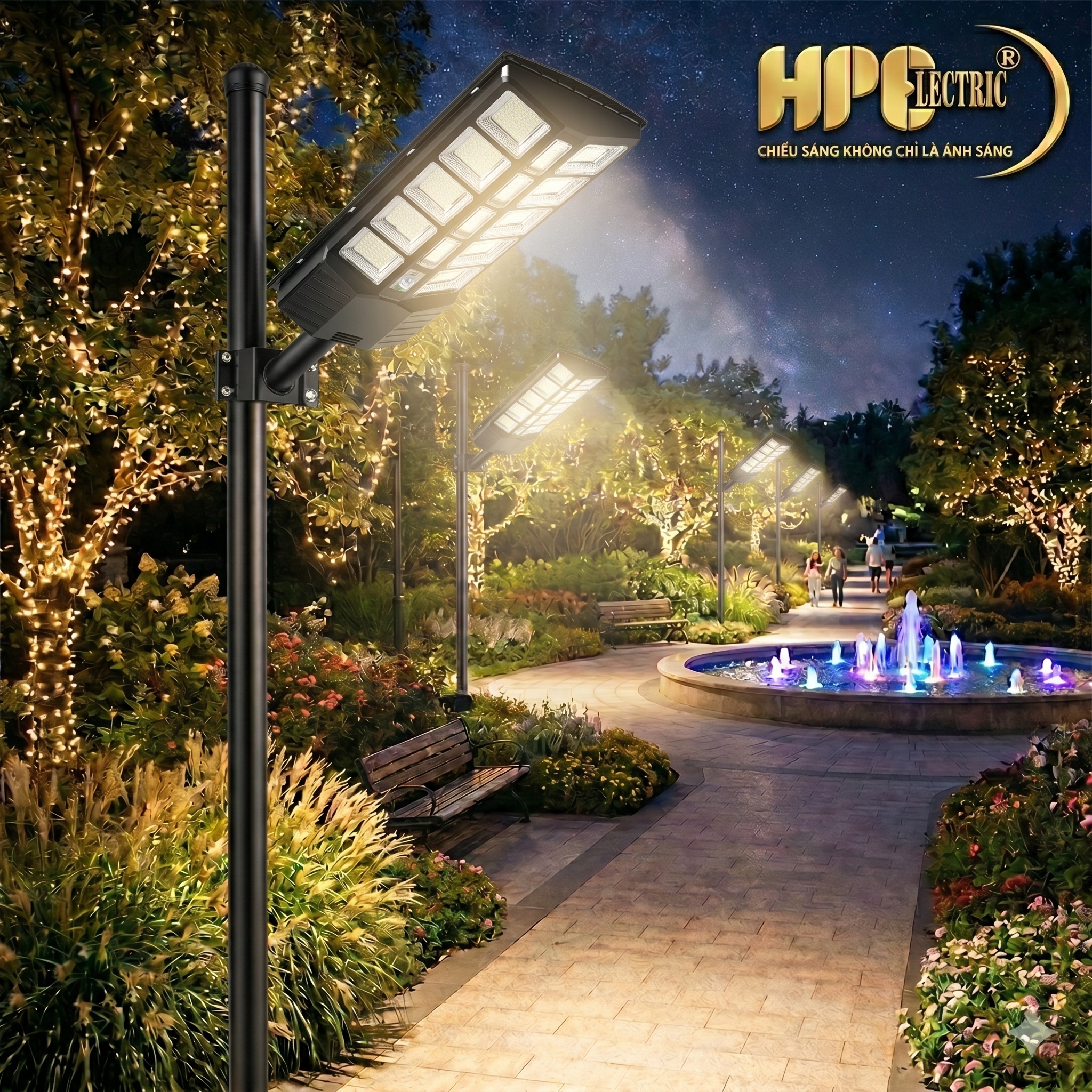 Đèn đường NLMT liền thể - H71A 500w